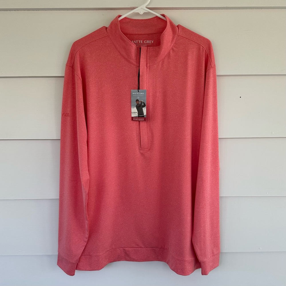 MENS- 1/4 zip pullover NWT, XL